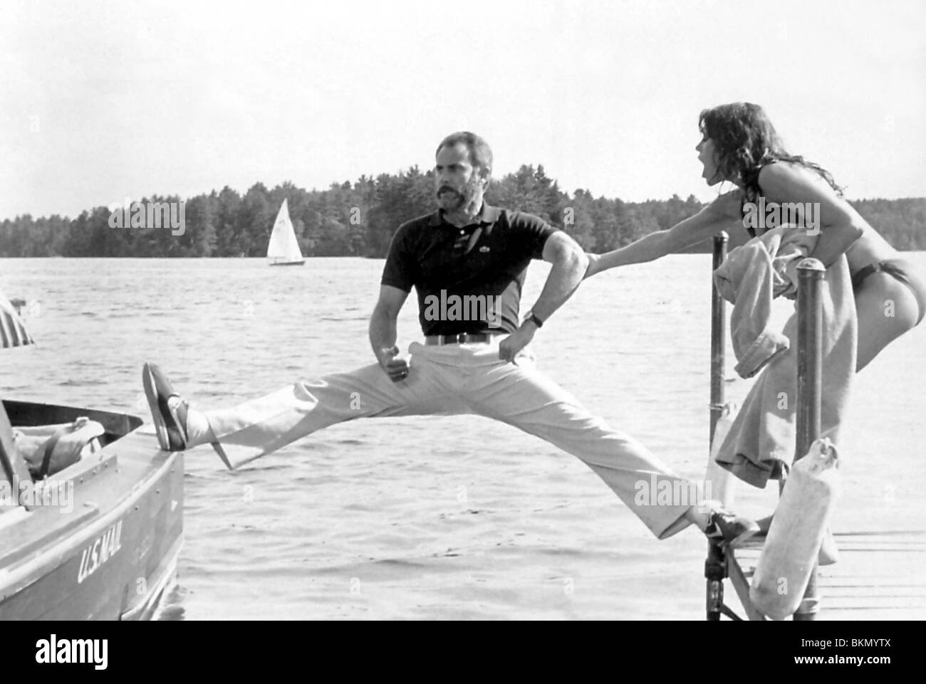 Sul GOLDEN POND (1981) DABNEY COLEMAN, Jane Fonda OGP 081 ITC SOLO DEGLI ELENCHI Foto Stock