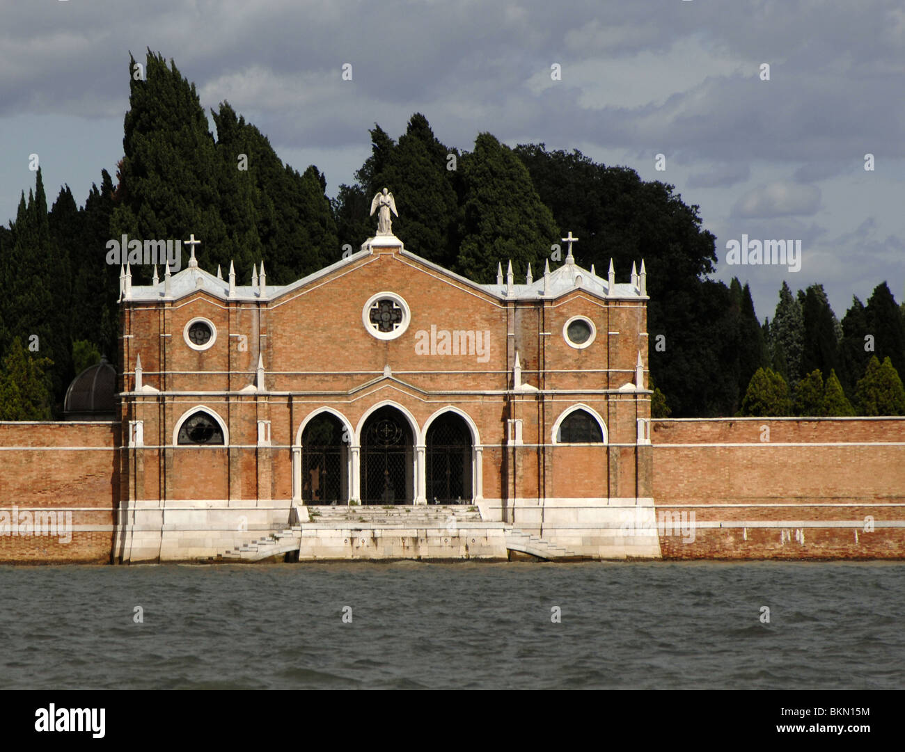 San Michele cimitero Isola . Ingresso principale. Venezia. L'Italia. Foto Stock