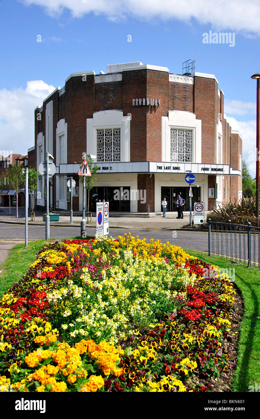 Il Cinema di Broadway, Broadway, Letchworth Garden City Hertfordshire, England, Regno Unito Foto Stock