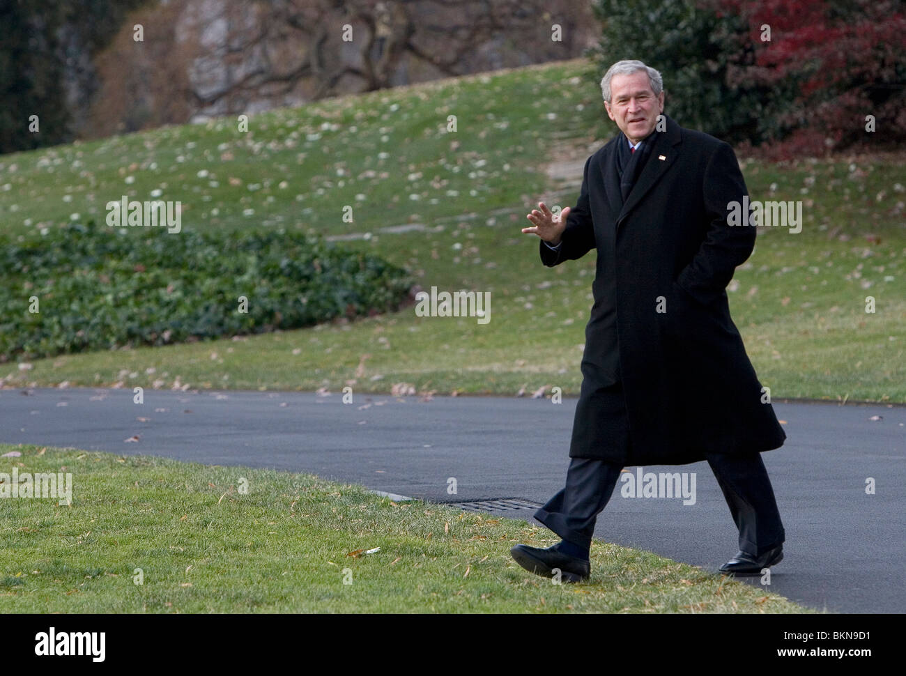 Il presidente George Bush. Foto Stock