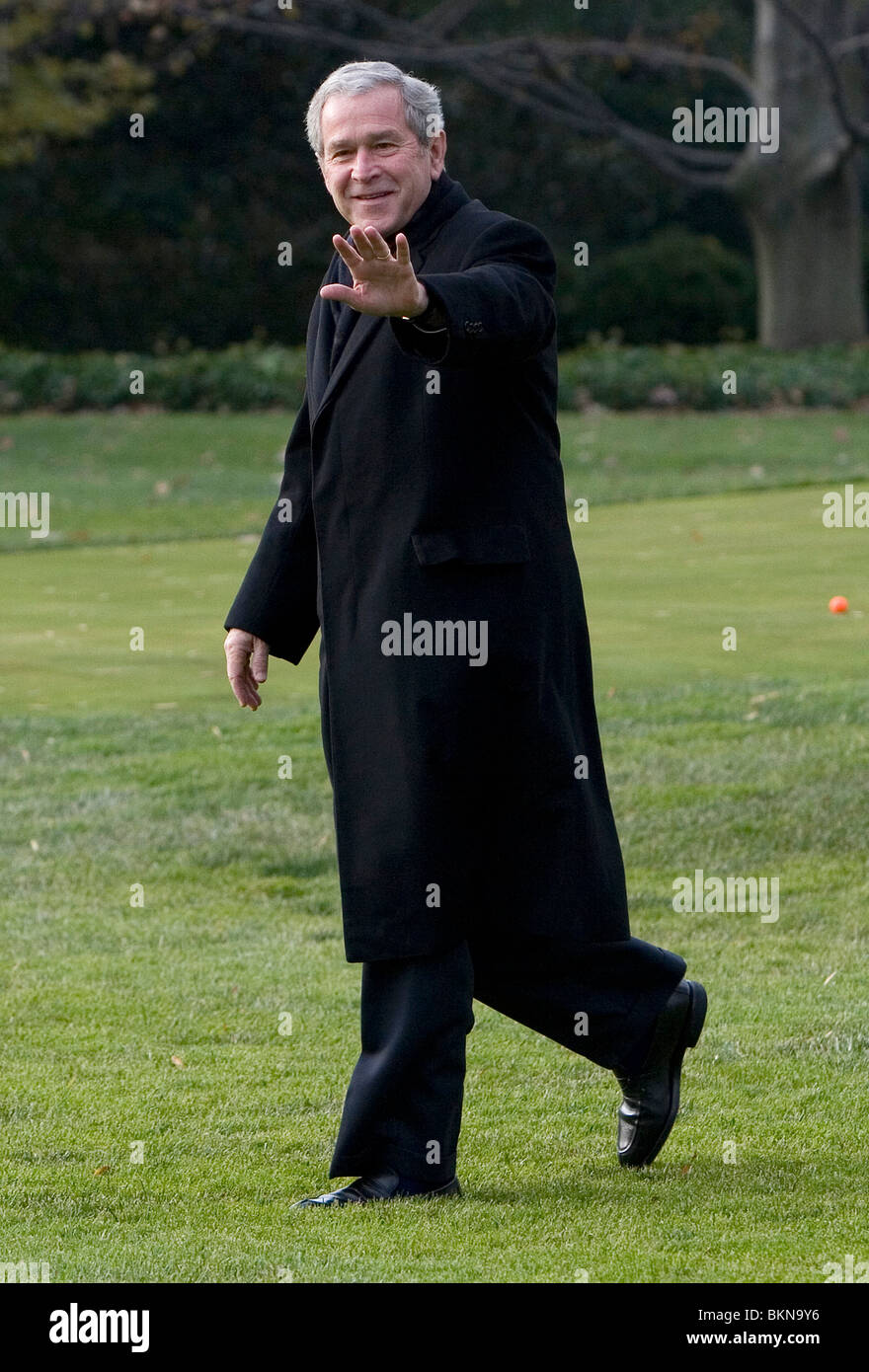 Il presidente George Bush. Foto Stock