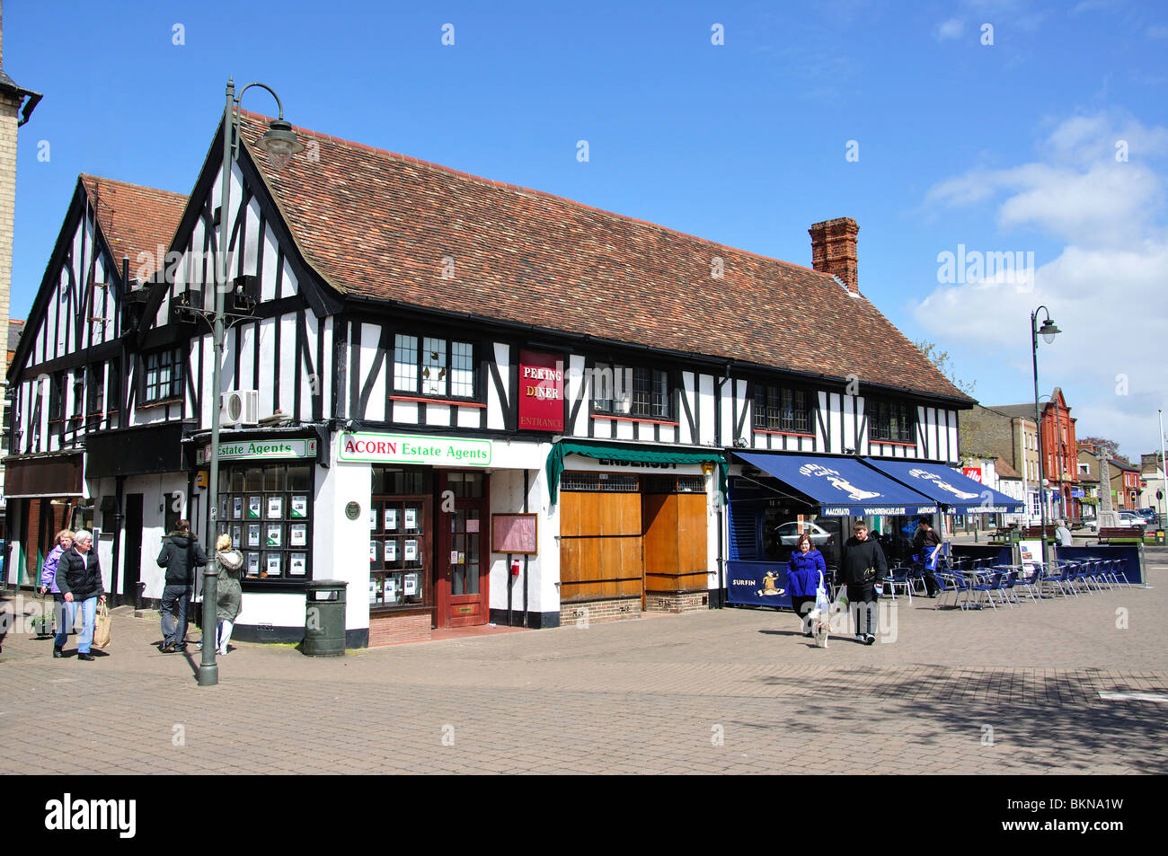 Casa Mercato, piazza del mercato, Biggleswade, Bedfordshire, England, Regno Unito Foto Stock
