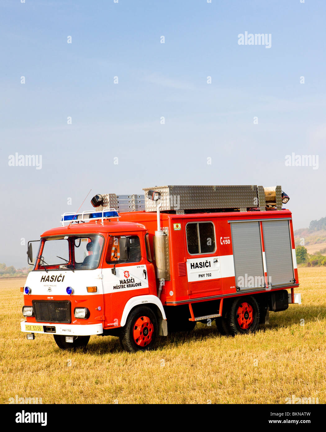 Coche de bomberos, República Checa Foto Stock