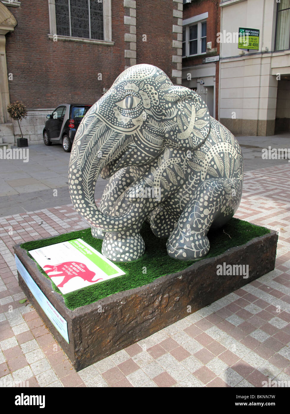 "Elephant Parade' asta di beneficenza Londra 2010 Foto Stock