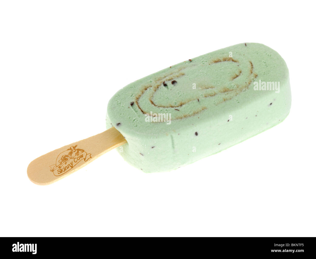 Mint il doppio di gelato al cioccolato Foto Stock