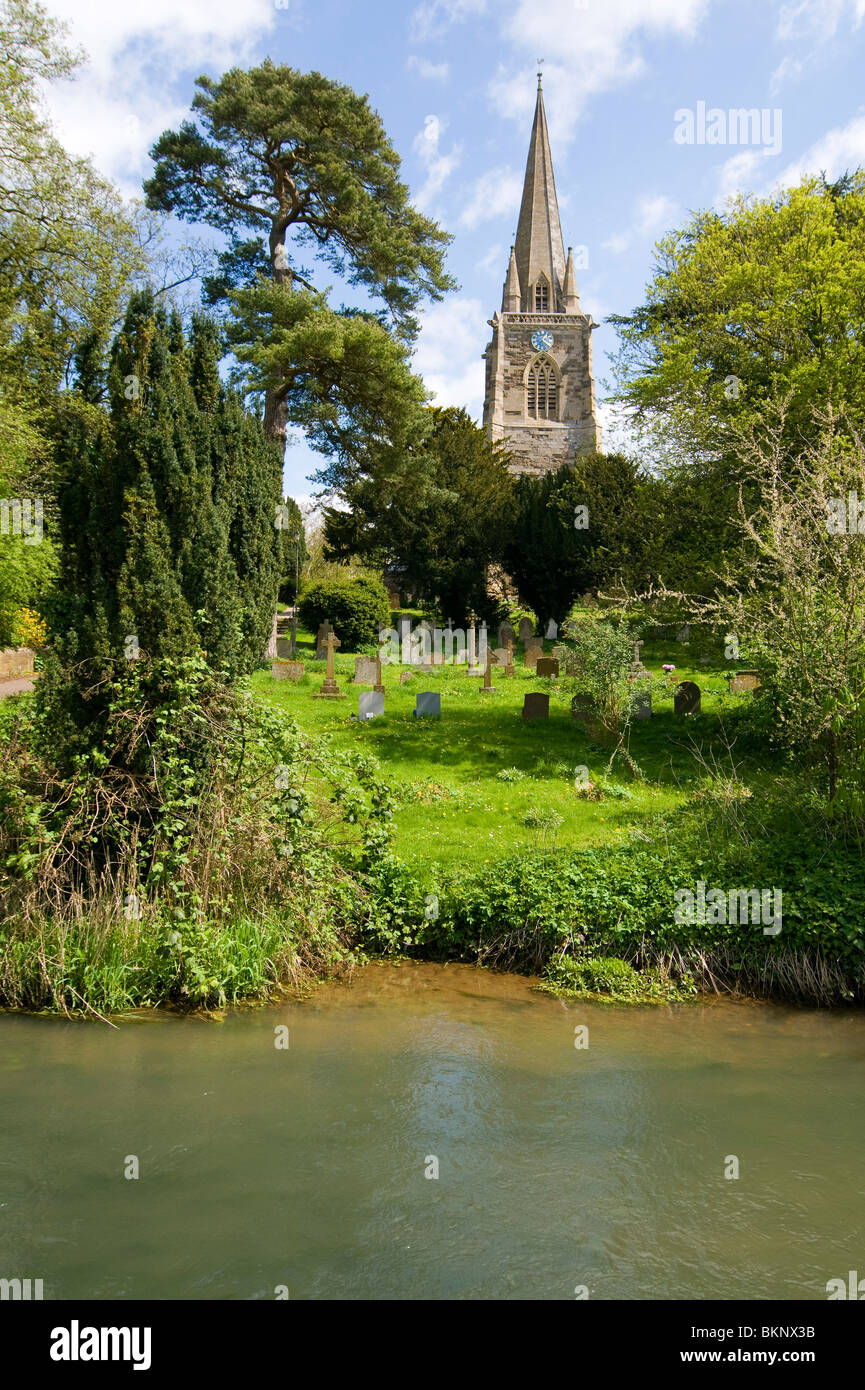 La Chiesa in Occidente Adderbury in Cotswolds, Oxfordshire, Regno Unito Foto Stock