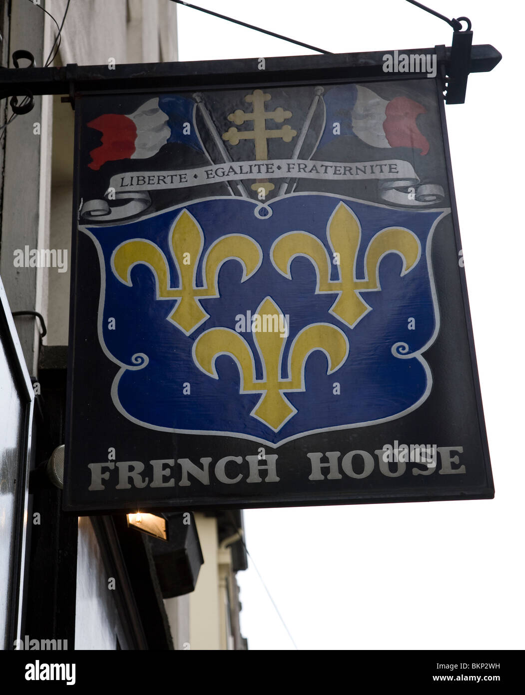 French House pub segno, Soho, Londra, Inghilterra Foto Stock
