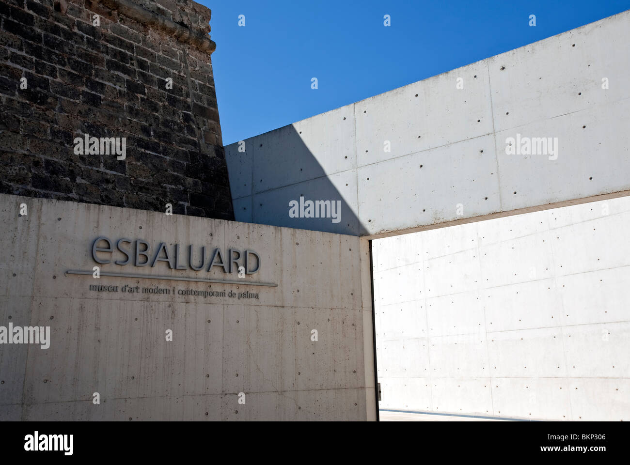 Es Baluard Museo di Arte Moderna e Contemporanea. La Porta Santa Catalina. Palma de Mallorca. Spagna Foto Stock