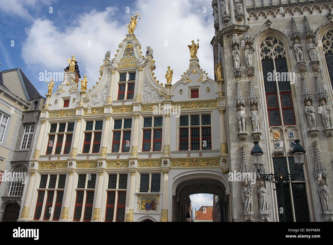 L'architettura rinascimentale di Bruges " vecchio " Registratori House Foto Stock