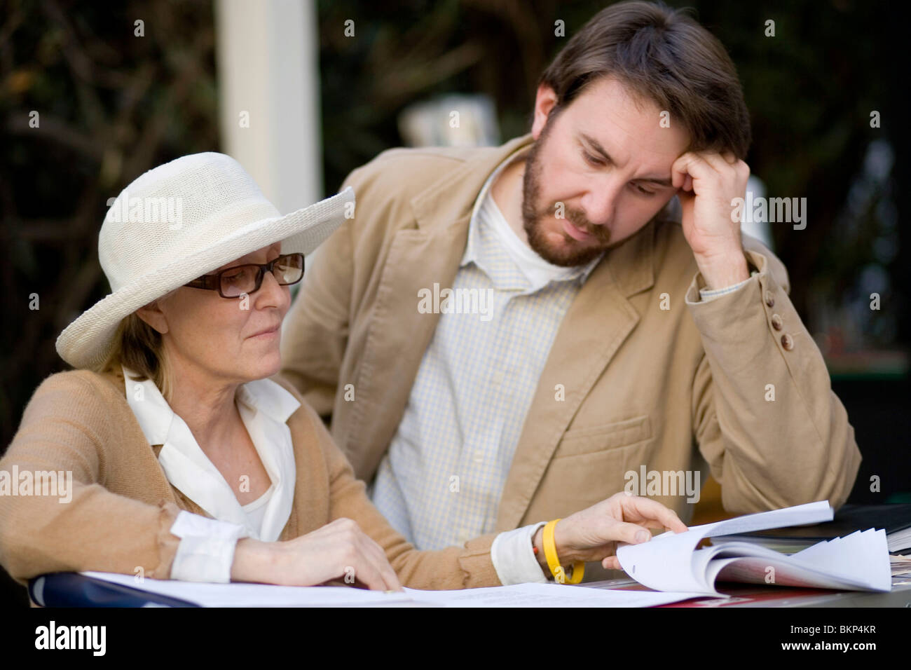 Sul set, riprese (ALT), dietro le quinte, O/S 'Uomo Ragno 3 (2007)' Spiderman 3 (ALT) Laura Ziskin (PROD), Grant Curtis (prod) Foto Stock