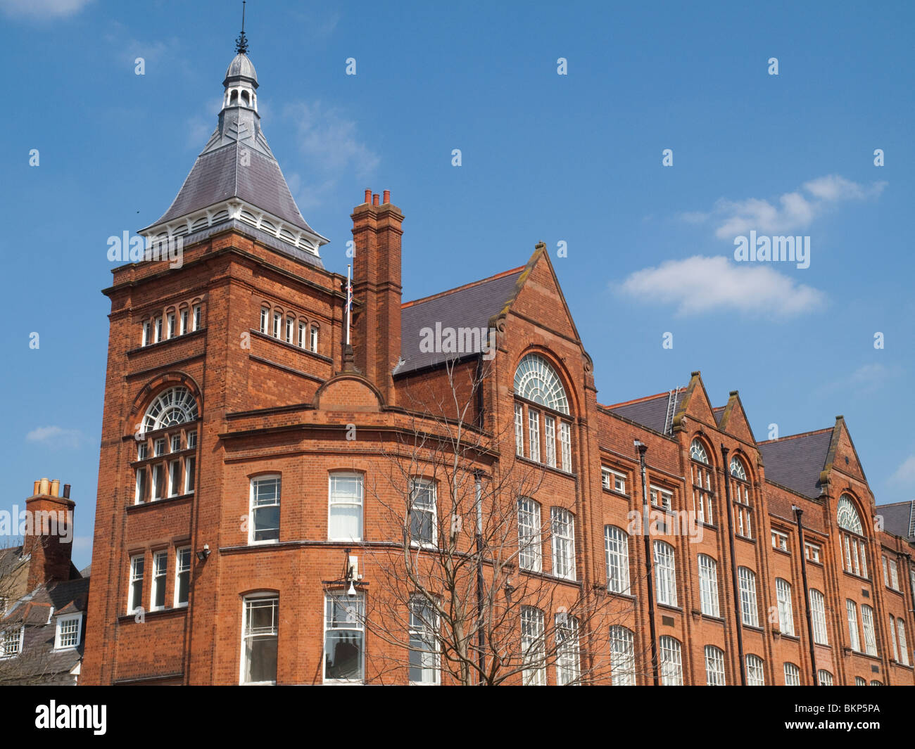 L'ex Symingtons corsetto fabbrica nel Market Harborough, LEICESTERSHIRE REGNO UNITO Inghilterra Foto Stock