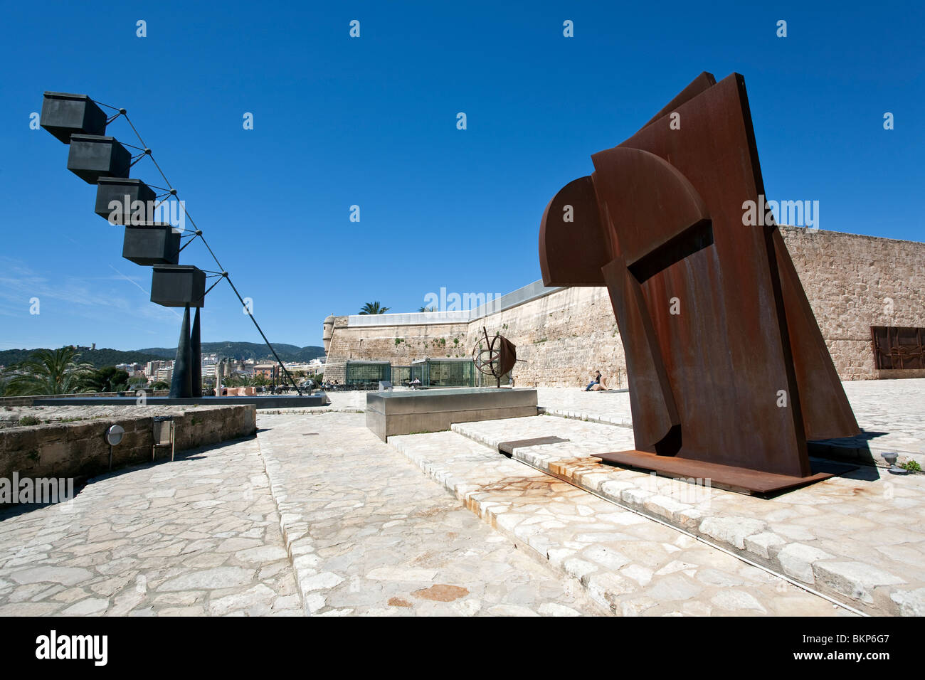 Sculture. Es Baluard Museo di Arte Moderna e Contemporanea. Palma de Mallorca. Spagna Foto Stock