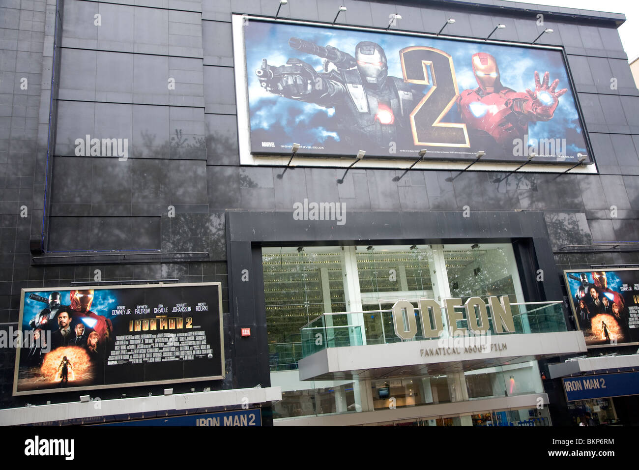 Iron Man 2 film cinema Odeon, Leicester Square, Londra, Inghilterra Foto Stock