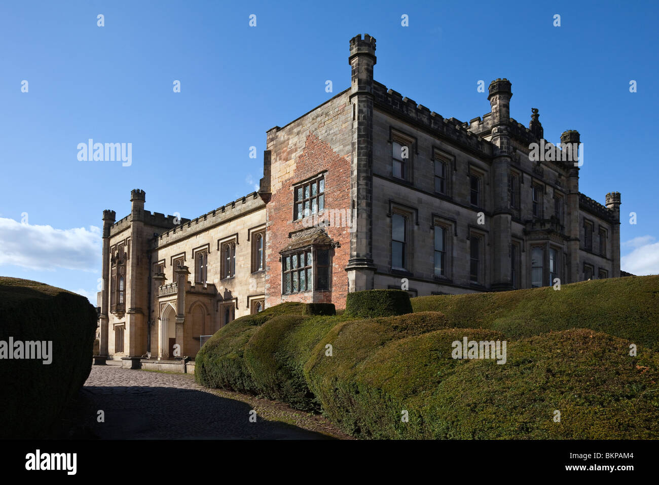 : Elvaston Castle (sud e est fronti), Derbyshire, in Inghilterra. Foto Stock