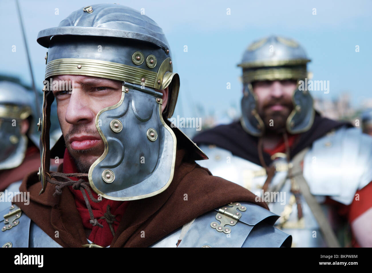 Legionario soldato romano, History-Roman re-enactors festival 2010 Foto Stock