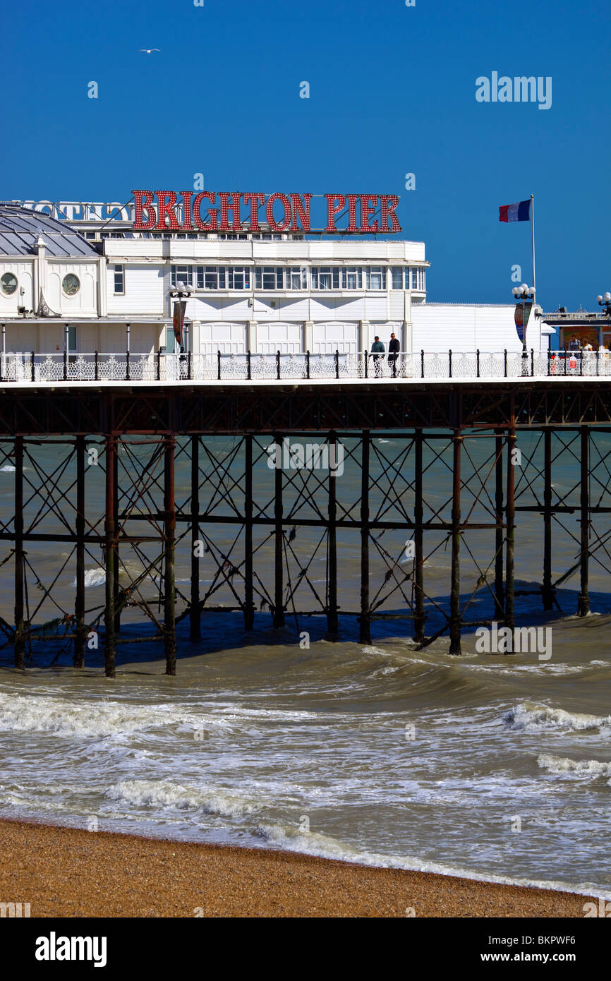 Al Molo di Brighton East Sussex Foto Stock