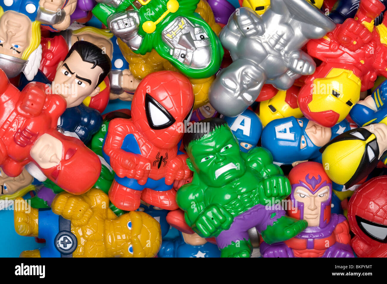 Marvel squirter giocattoli Foto Stock