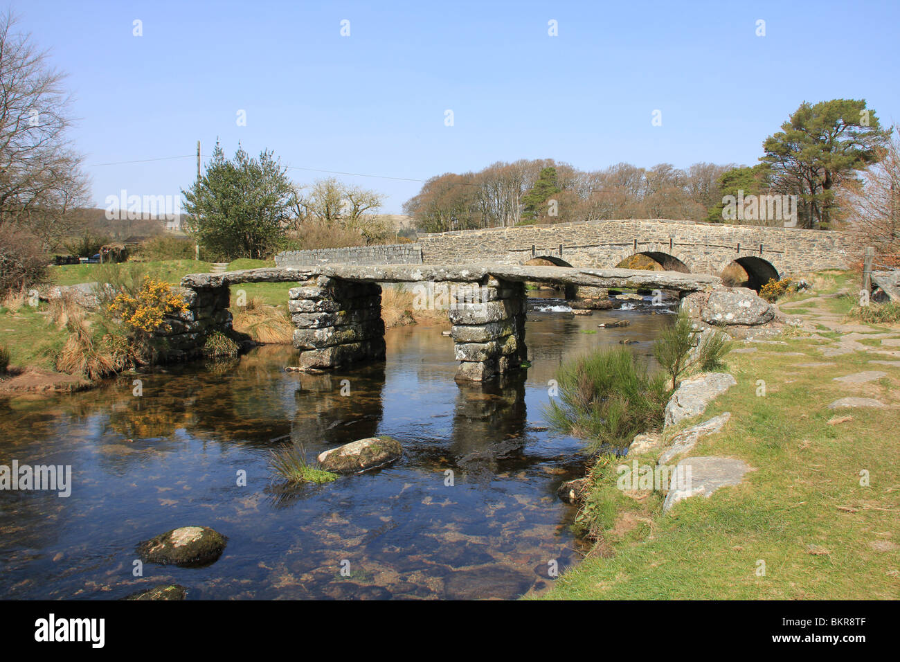 I due ponti, DARTMOOR Foto Stock