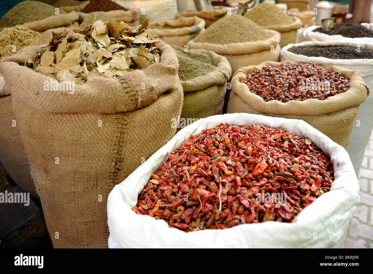 Il Bazar delle spezie , khan al-khalifi, Cairo islamico, il Cairo , Egitto Foto Stock