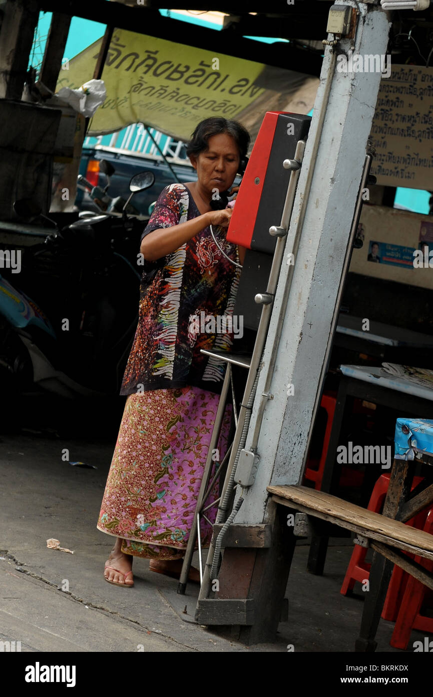 Bangkok street scene , Bangkok , Thailandia Foto Stock