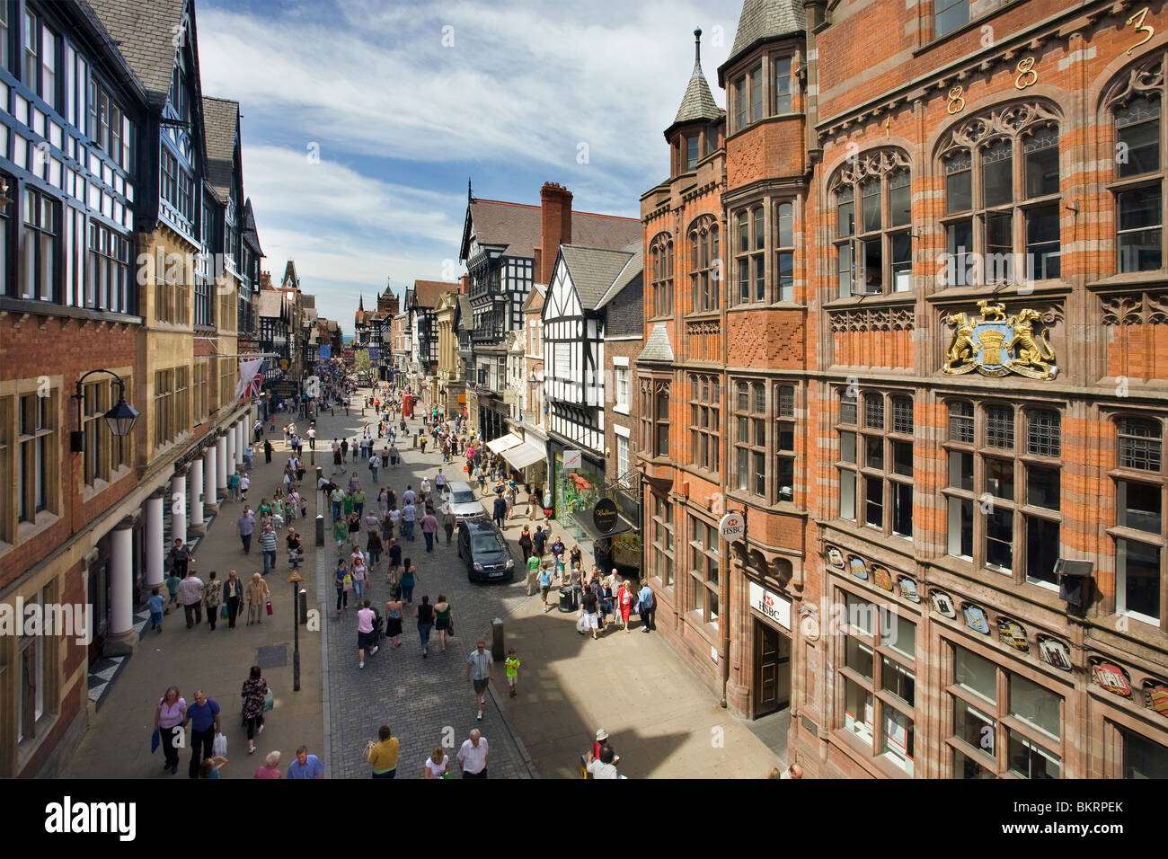 Eastgate Street, Chester, Inghilterra Foto Stock