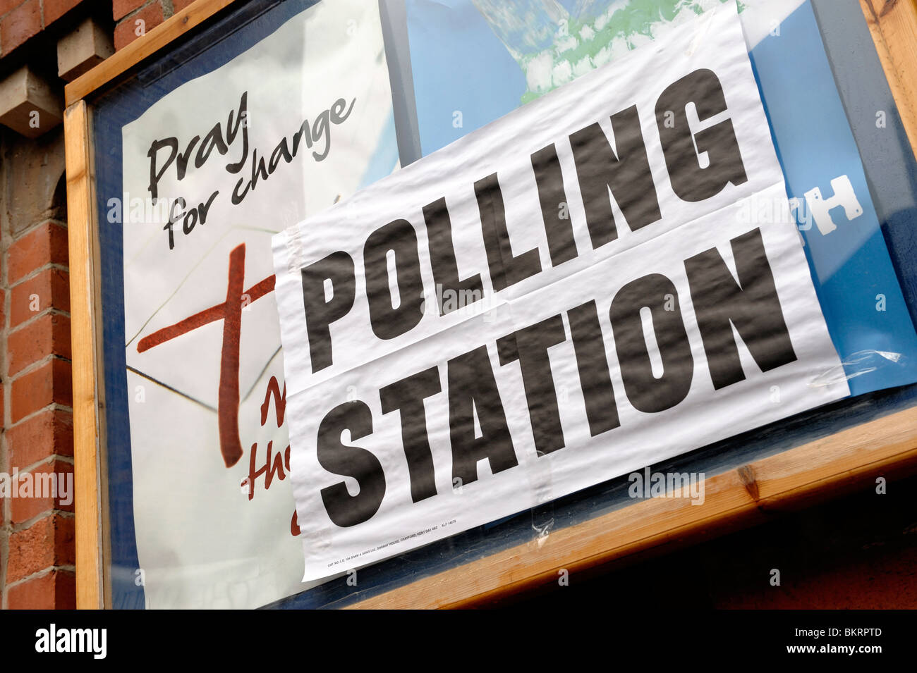 Elezione della stazione di polling Foto Stock