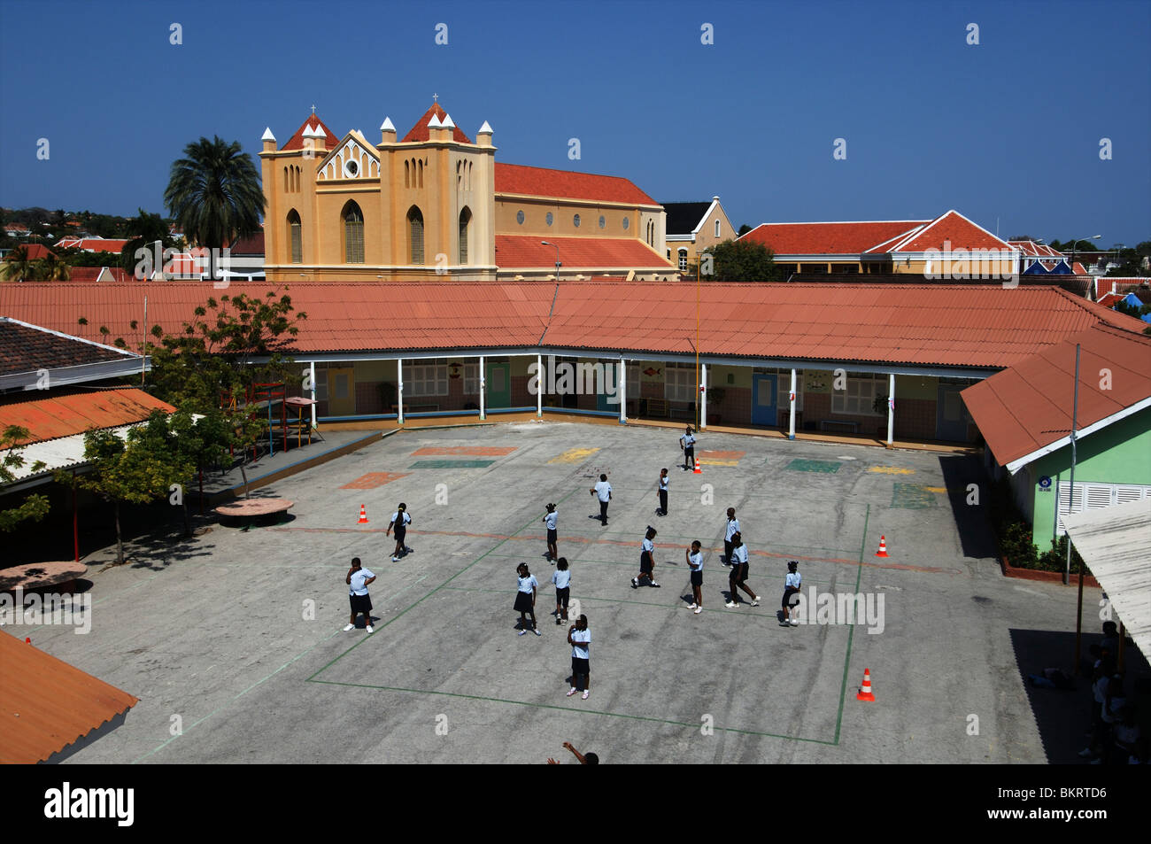 Curacao Willemstad, scuola primaria Foto Stock