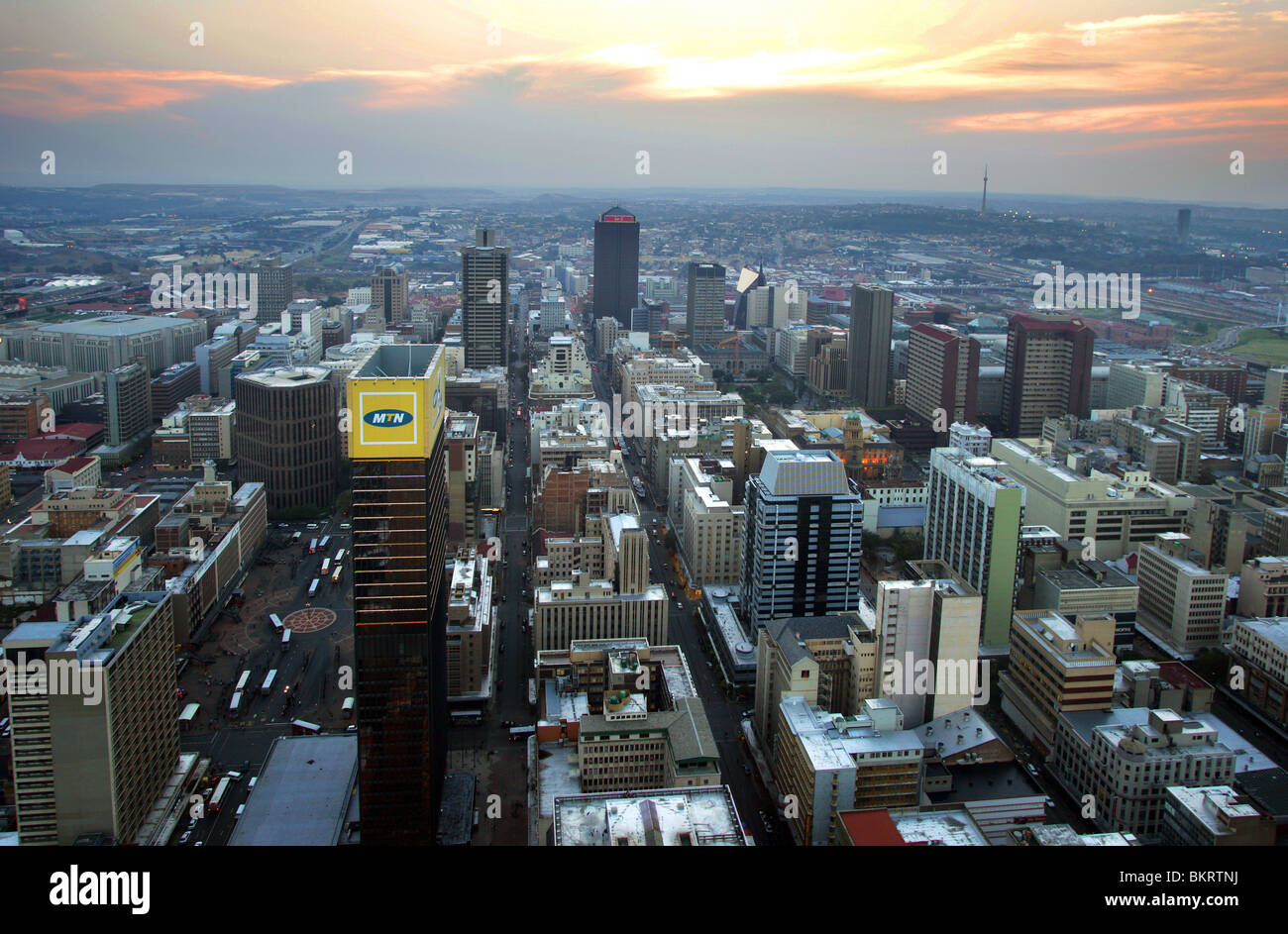 Guardare a Johannesburg, Sud Africa Foto Stock