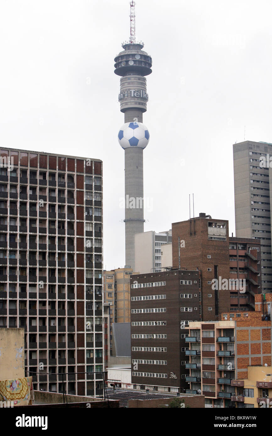 Hillbrow Tower a Johannesburg in Sud Africa Foto Stock