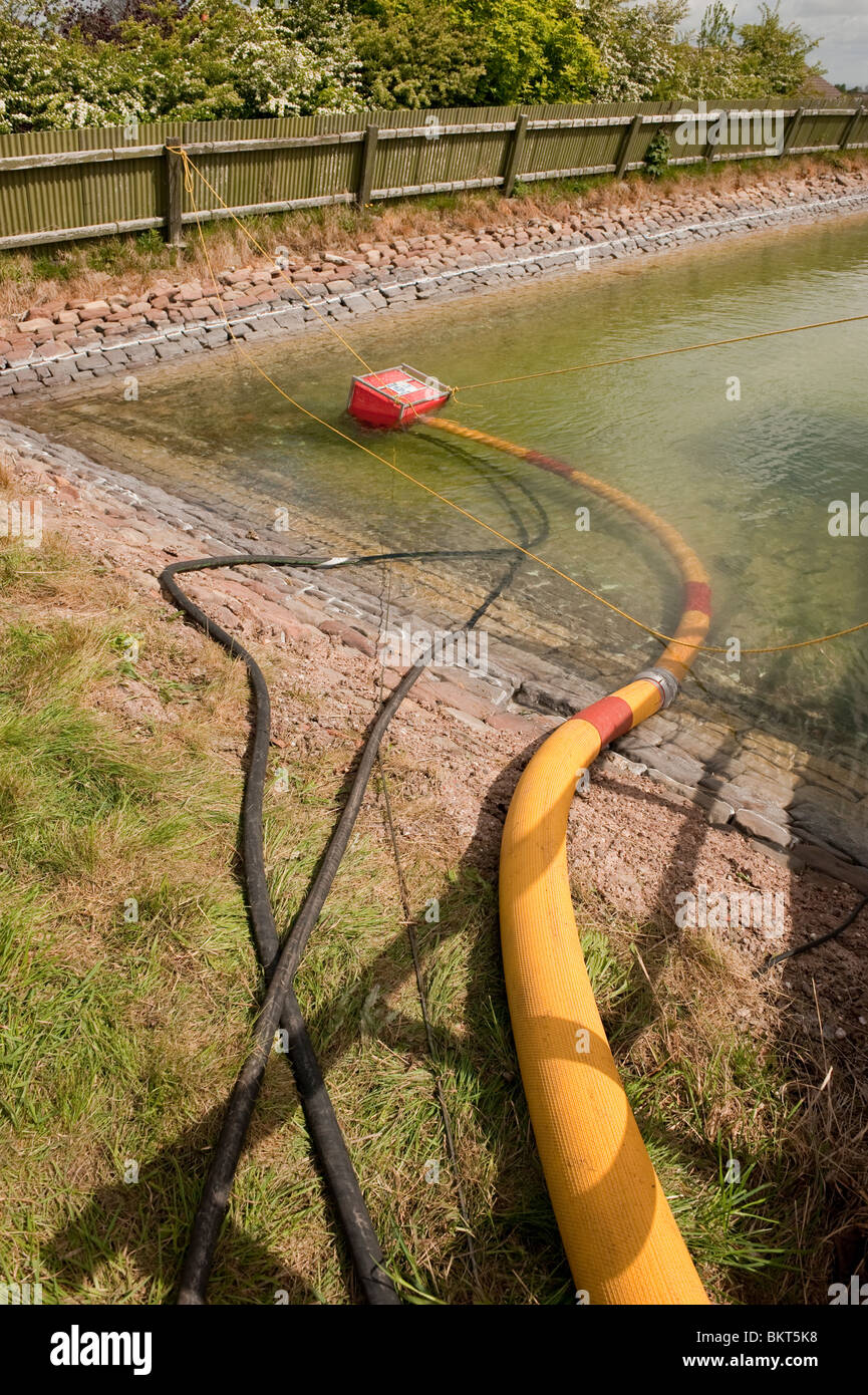 Elevato volume di pompa sommergibile Foto Stock