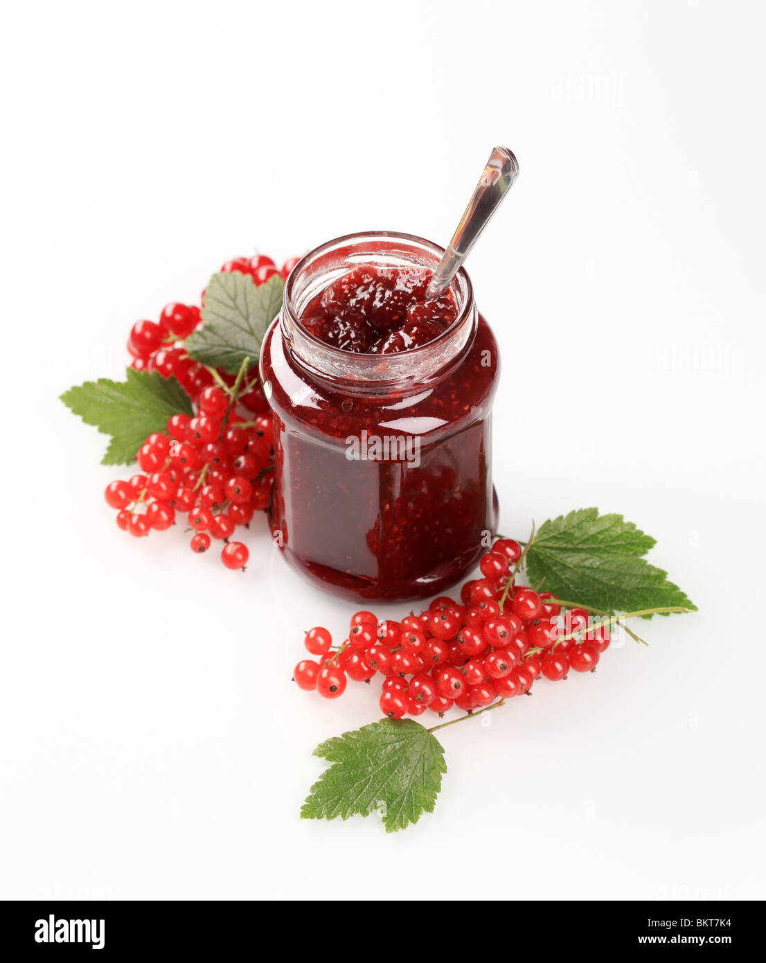 Barattolo di ribes rosso preservare Foto Stock