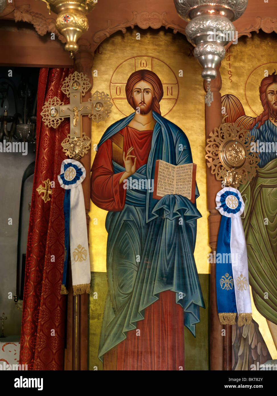 Samos Grecia Icona di Gesù Cristo Foto Stock