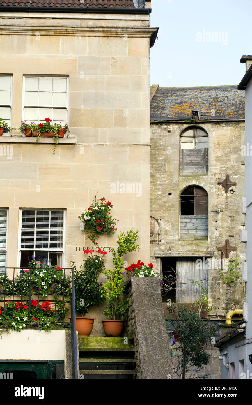 Il nuovo e il vecchio Bradford on Avon Foto Stock