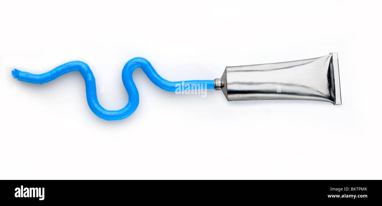 Artista pittura a olio nella forma del Tamigi Foto Stock