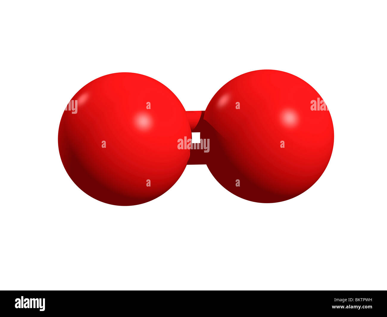 Sauerstoffmolekül O2 / molecola di ossigeno O2 Foto Stock