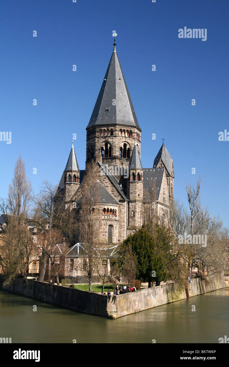 Le Temple Neuf, Metz, Lorena, Francia Foto Stock