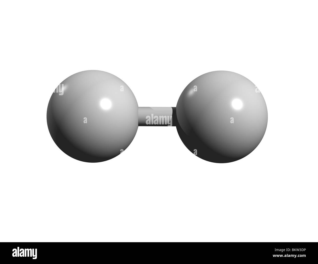 Wasserstoffmolekül H2 / molecola di idrogeno H2 Foto Stock