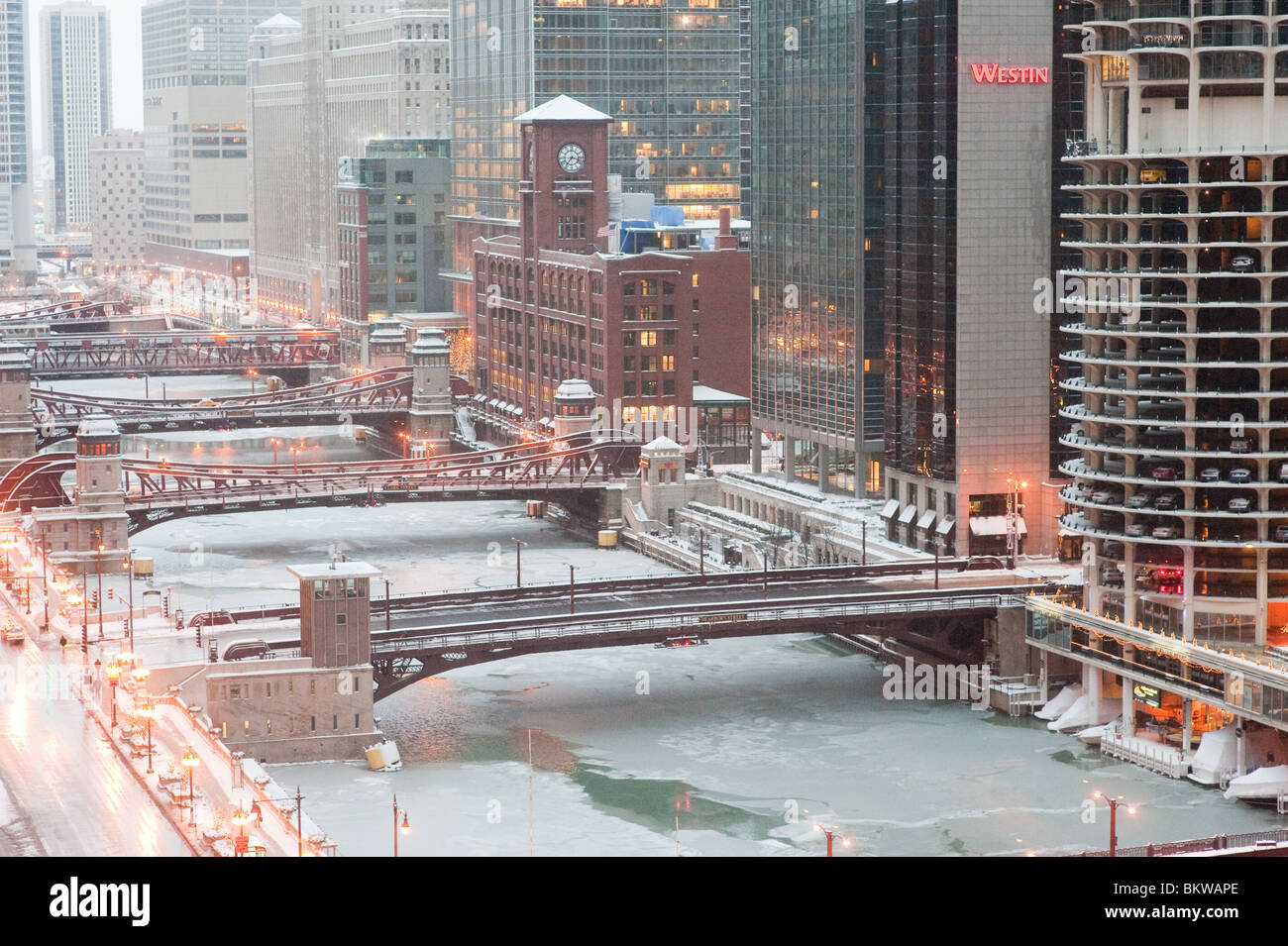 Downtown Chicago Il. Foto Stock