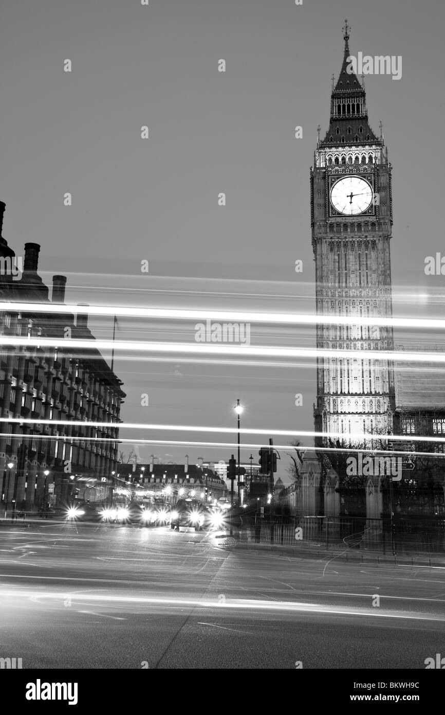 Night Shot della Casa del Parlamento Foto Stock