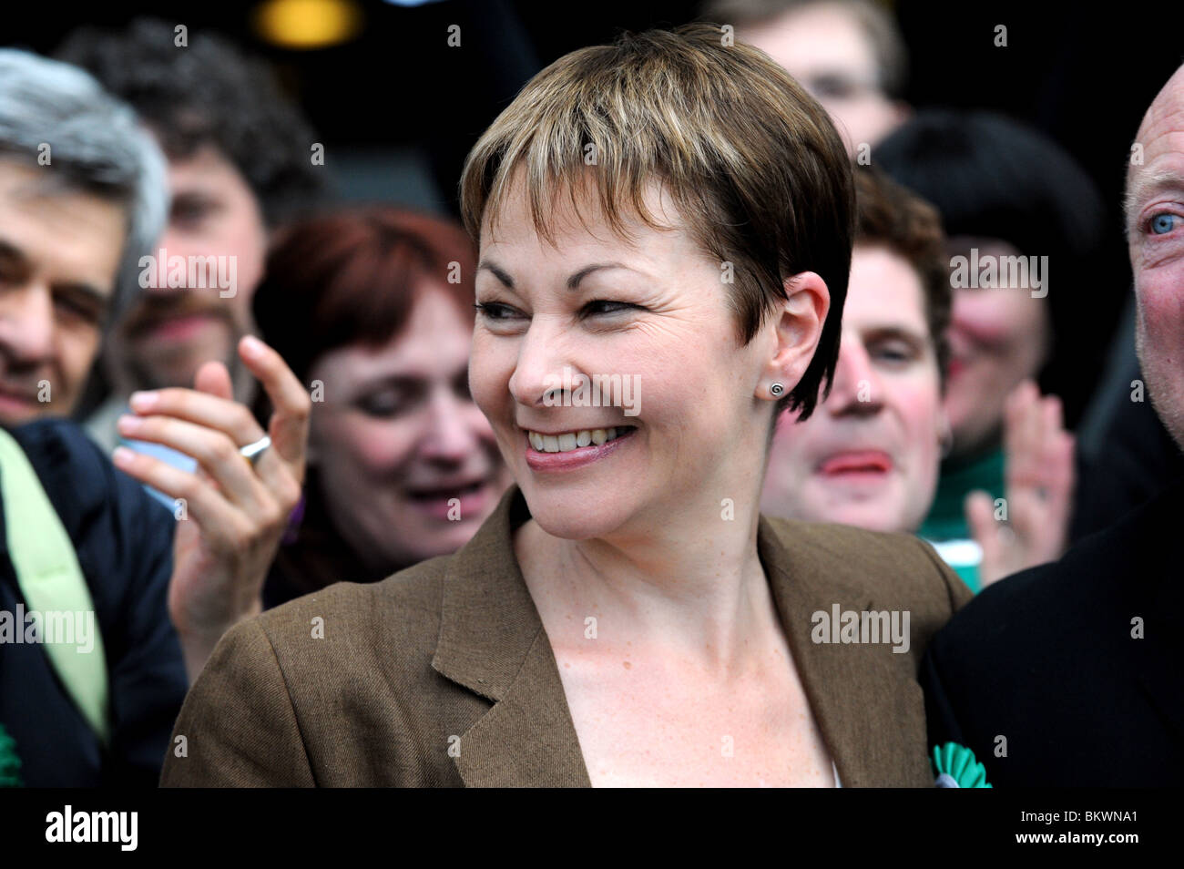 Caroline Lucas il Partito dei Verdi MP per il Padiglione di Brighton circoscrizione REGNO UNITO Foto Stock