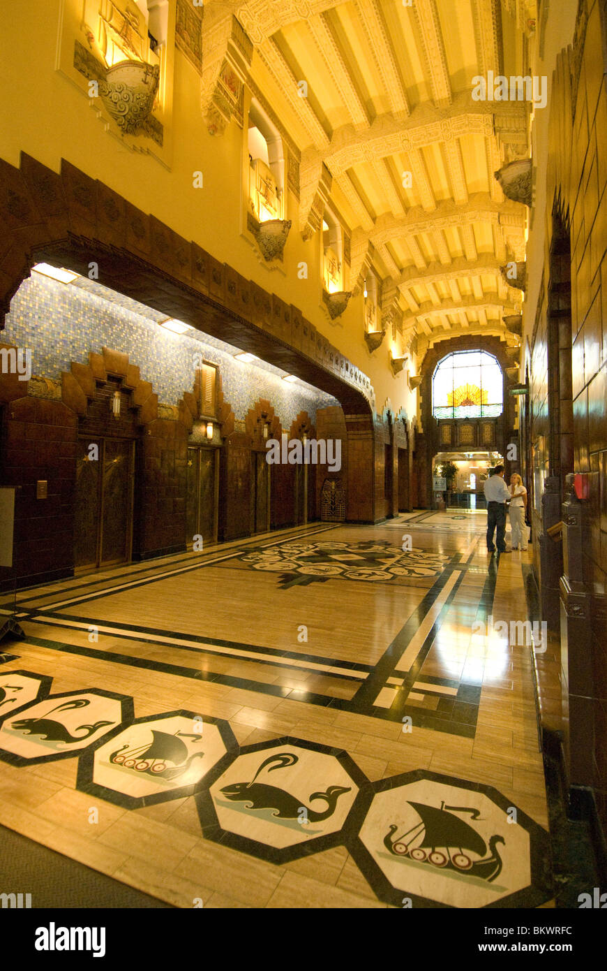 Interno del Palazzo Marino Vancouver Foto Stock
