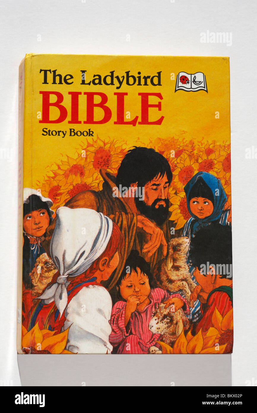 La Coccinella la Bibbia storia prenota isolati su sfondo bianco Foto Stock