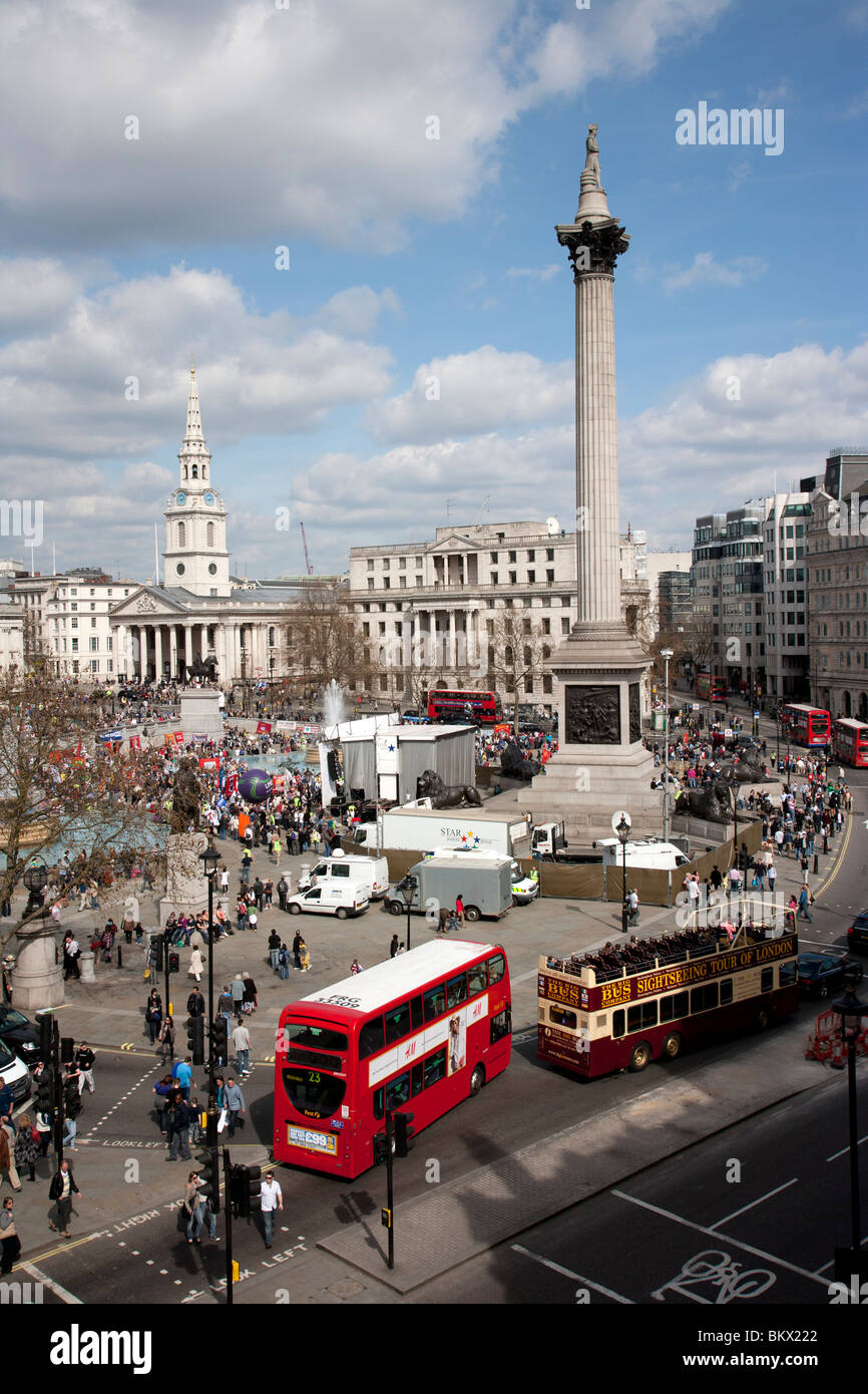 Trafalgar Square LONDRA, REGNO UNITO Foto Stock