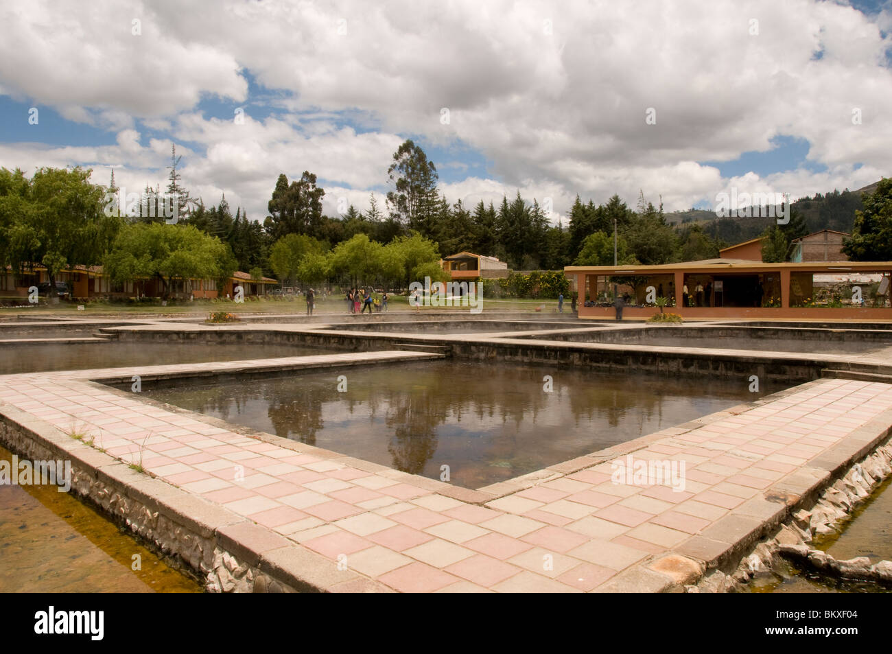 Sorgenti termali in Cajamarca, Perù Foto Stock
