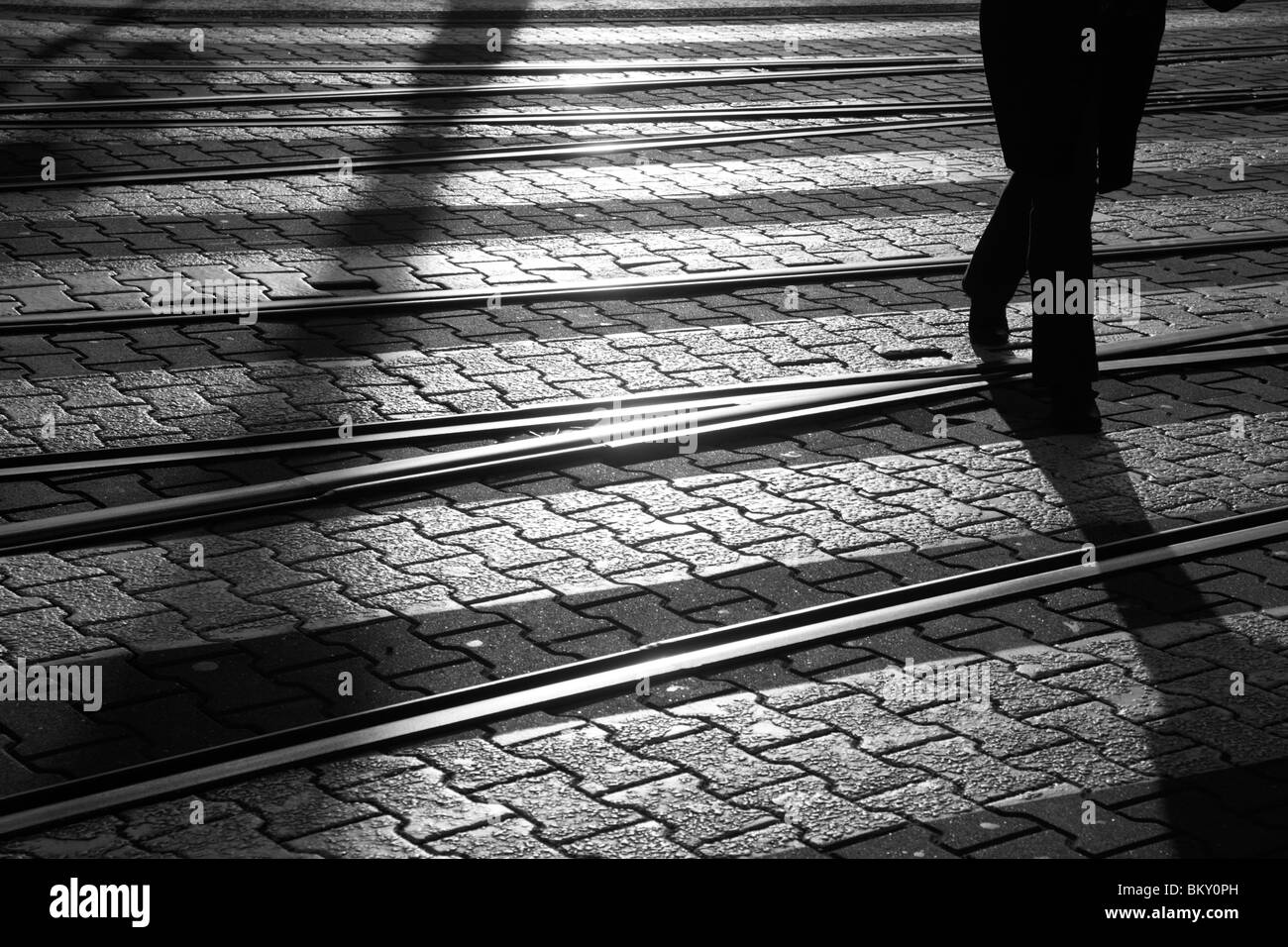 sulla strada Foto Stock
