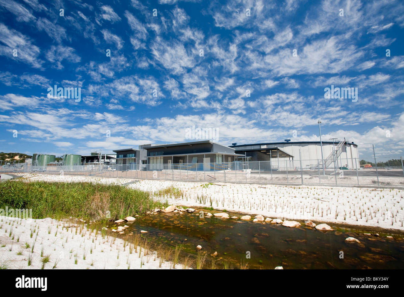 Un nuovo impianto di desalinizzazione di Sydney per contribuire a controbilanciare gli effetti della siccità. Foto Stock