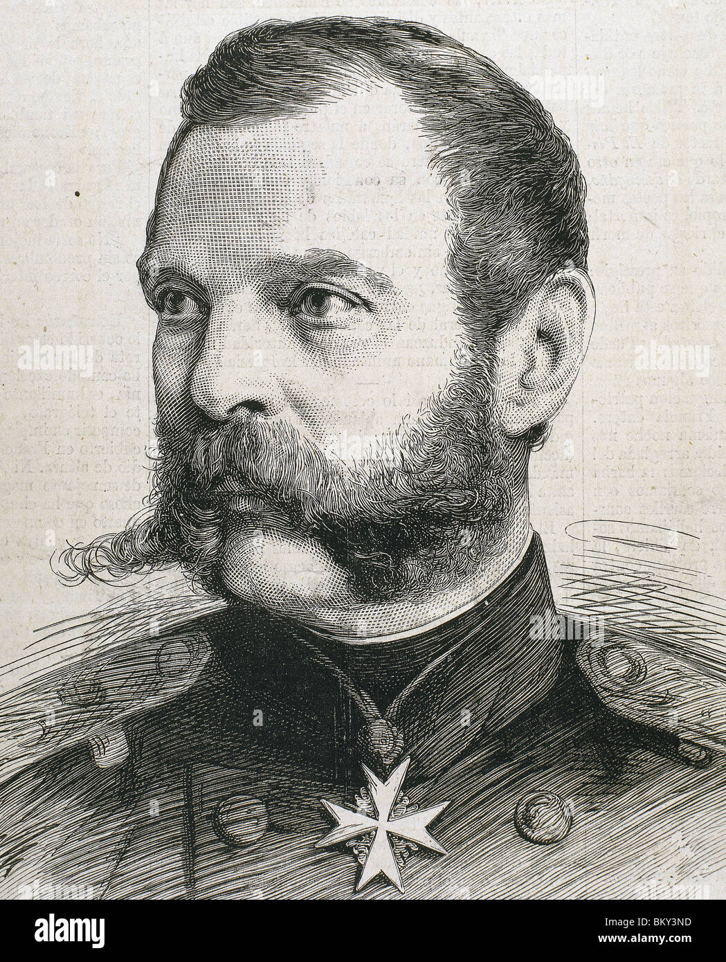 Alessandro II (1818-1881). Lo Zar di Russia (1855-1881). Incisione. Foto Stock