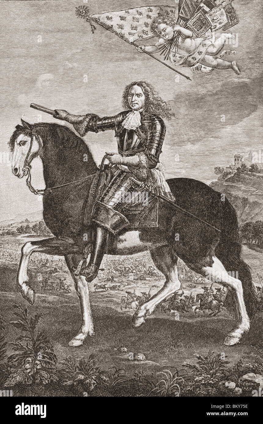 Henri de la Tour d'Auvergne, Vicomte de Turenne, 1611 a 1675. Il maresciallo Generale di Francia. Foto Stock