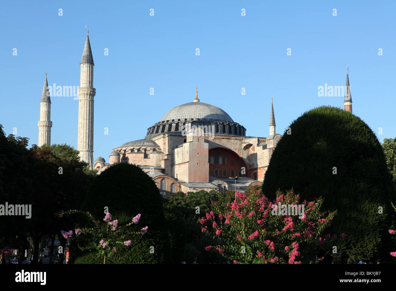 La Hagia Sophia, Moschea ora utilizzato come un museo di Istanbul, in Turchia. Foto Stock