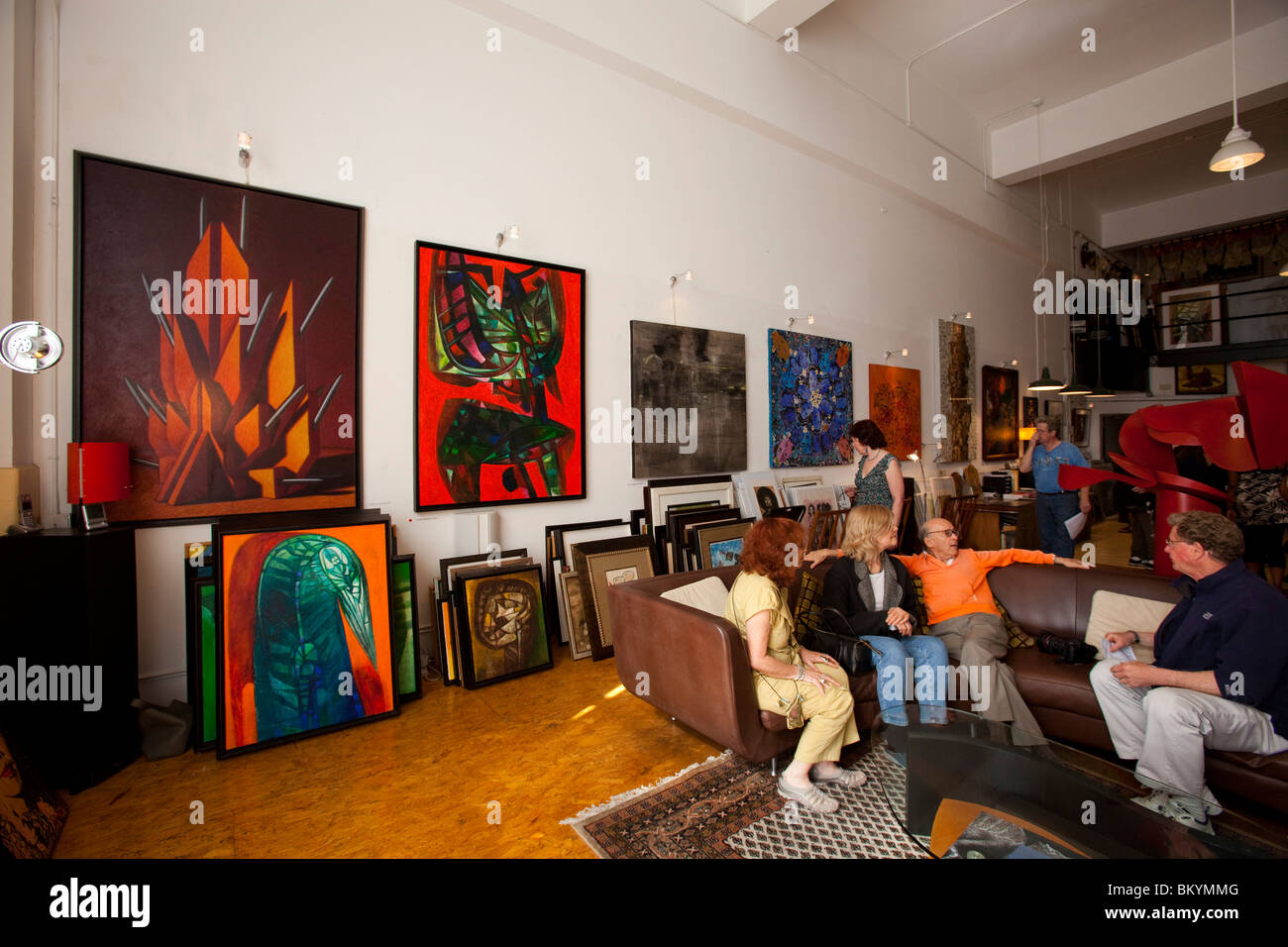Gallery, la Birreria Art Walk, Los Angeles California, Stati Uniti d'America Foto Stock